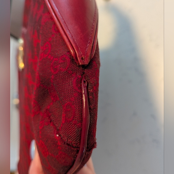❌ SOLD ❌ Dark red vintage Gucci 1973 shoulder bag - with dust bag - Picture 12 of 17